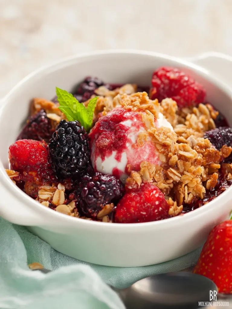 Weight Watchers Berry Crisp For One First Image