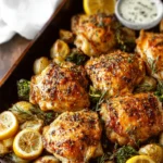 lemon garlic chicken thighs First Image