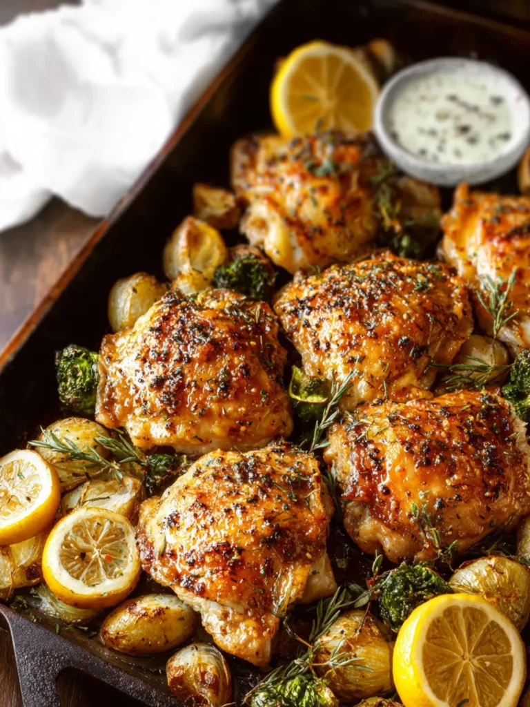 lemon garlic chicken thighs First Image