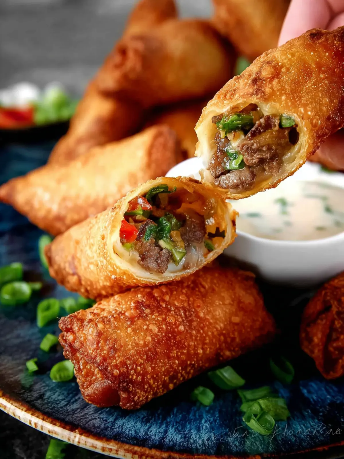 philly cheesesteak egg rolls First Image