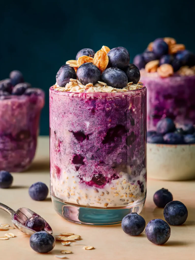 Blueberry Pie Overnight Oats First Image