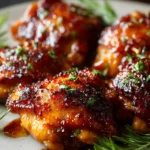 Caramelized BBQ Chicken Thighs First Image