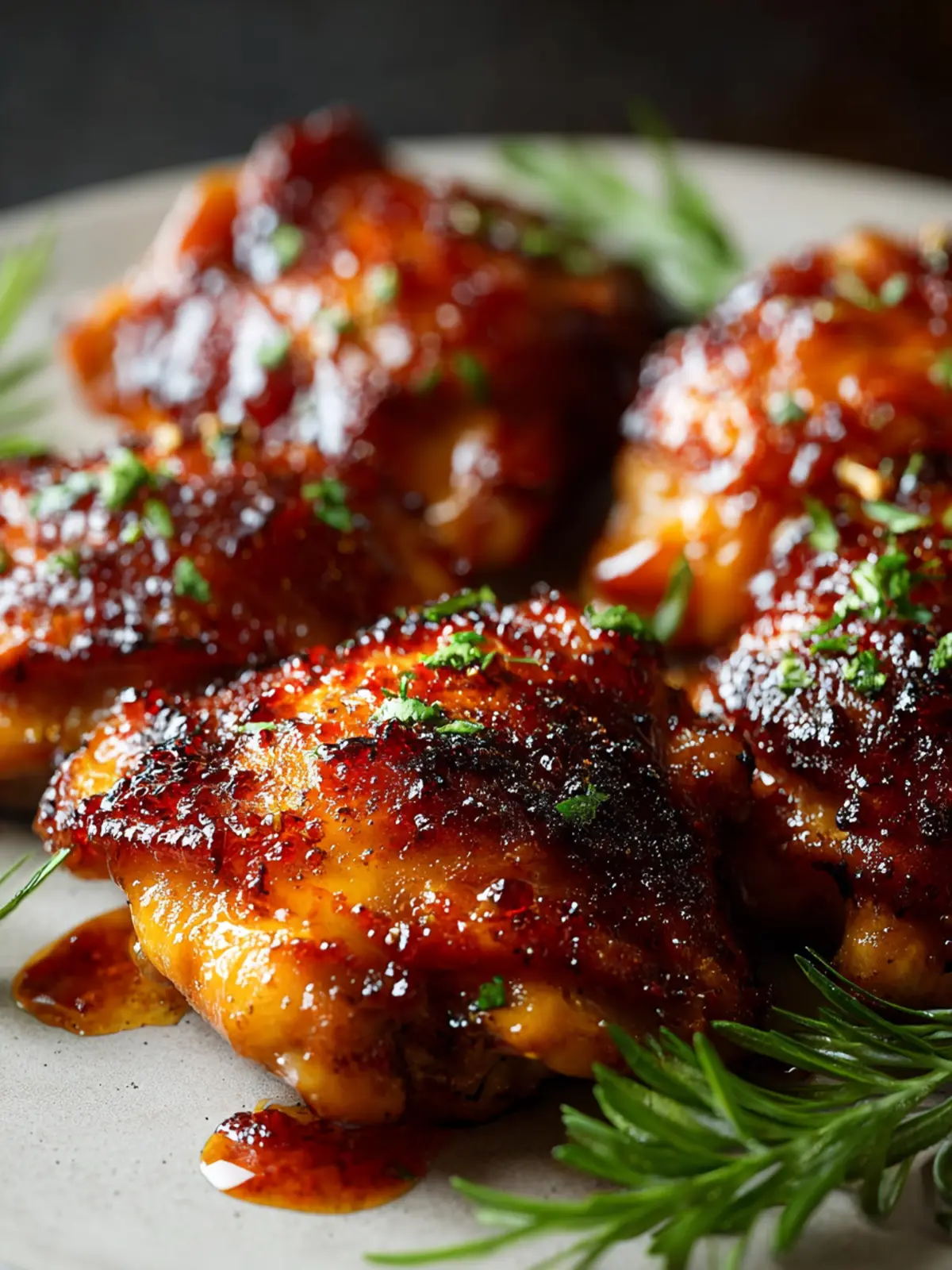 Caramelized BBQ Chicken Thighs First Image
