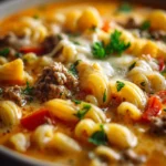 Cheeseburger Pasta Soup First Image