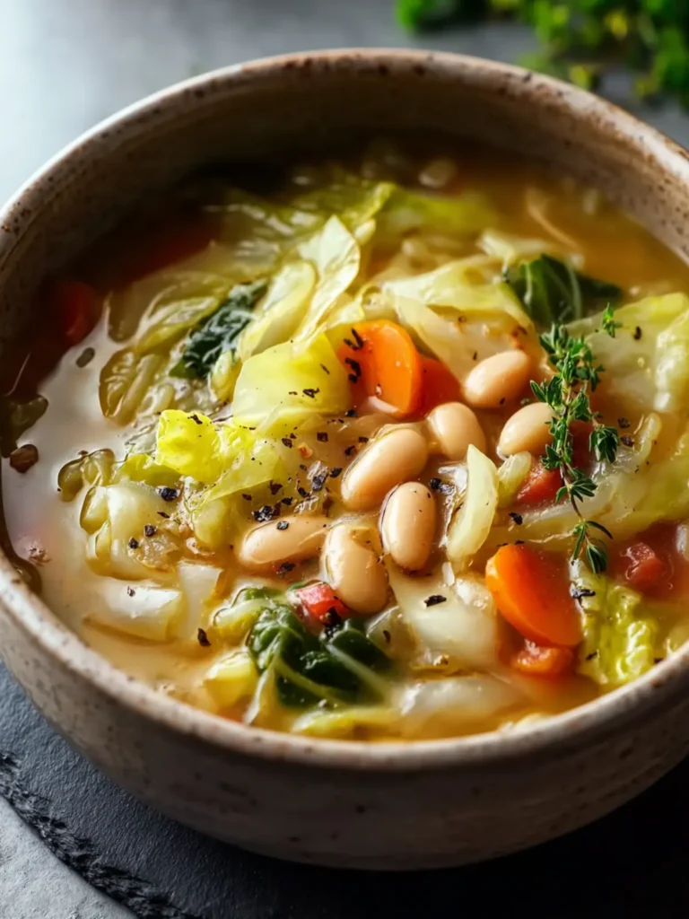Cozy White Bean & Cabbage Soup First Image