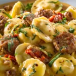 Creamy Ravioli with Sausage First Image