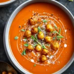 Irresistible Instant Pot Creamy Tomato Soup & Crispy Chickpeas First Image