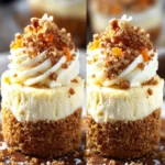 Mini carrot cake cheesecakes First Image
