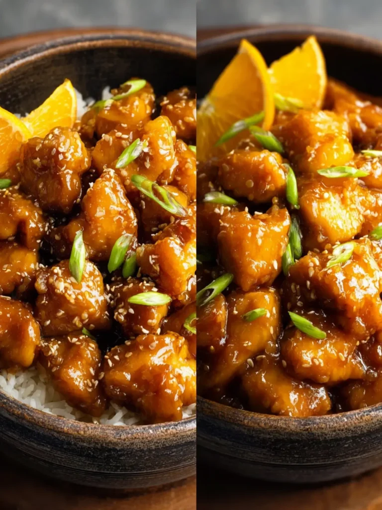 Slow cooker orange chicken First Image