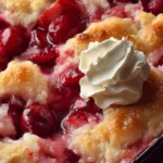 cherry cream cheese cobbler First Image