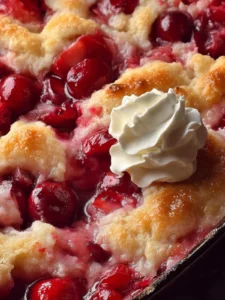 cherry cream cheese cobbler First Image