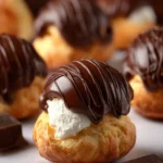 chocolate covered cream puffs First Image