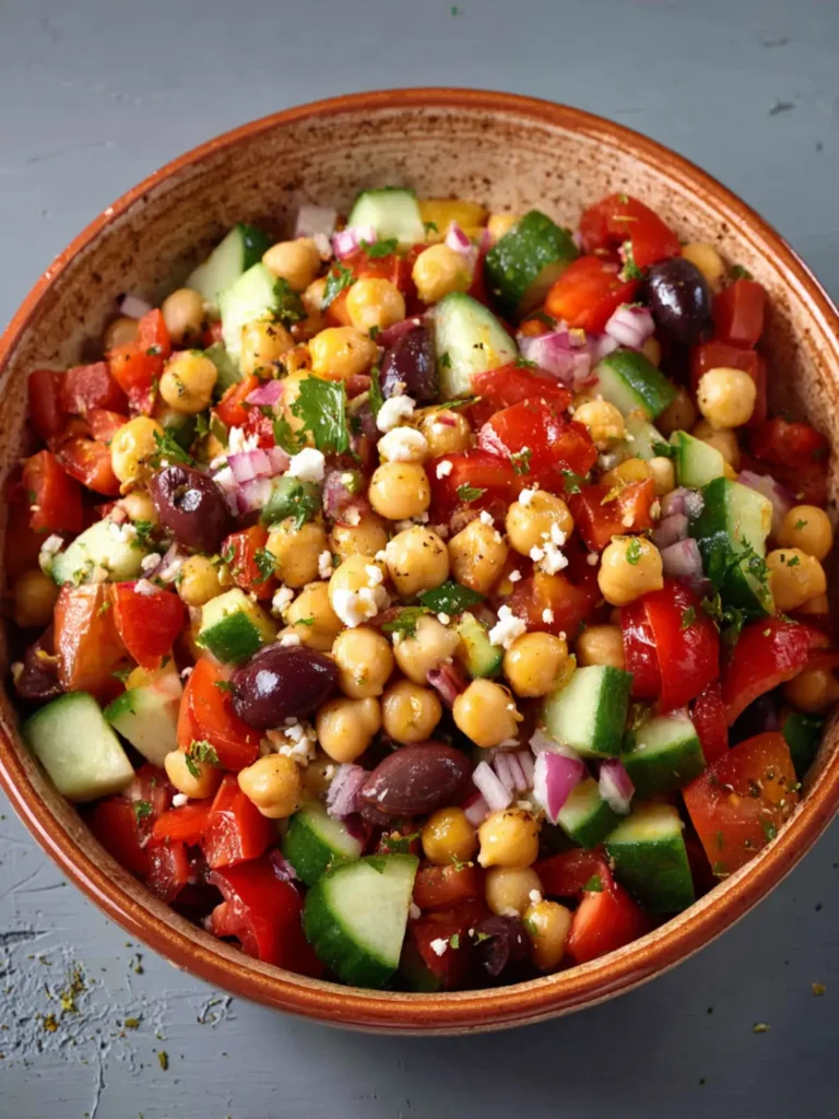 greek chickpea salad First Image