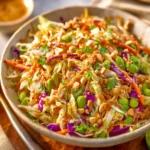 Asian Cabbage Salad with Peanut Dressing (Crunchy & Easy) First Image