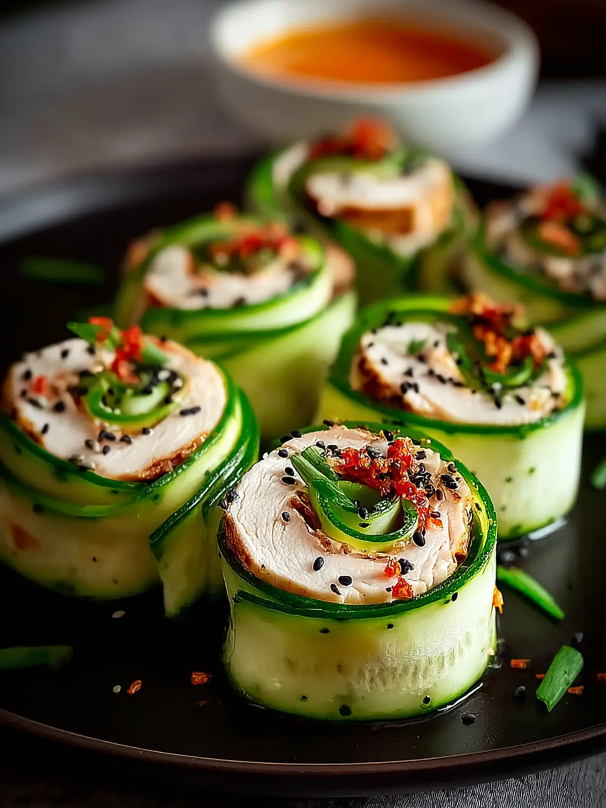 Chicken Cucumber Roll Ups First Image