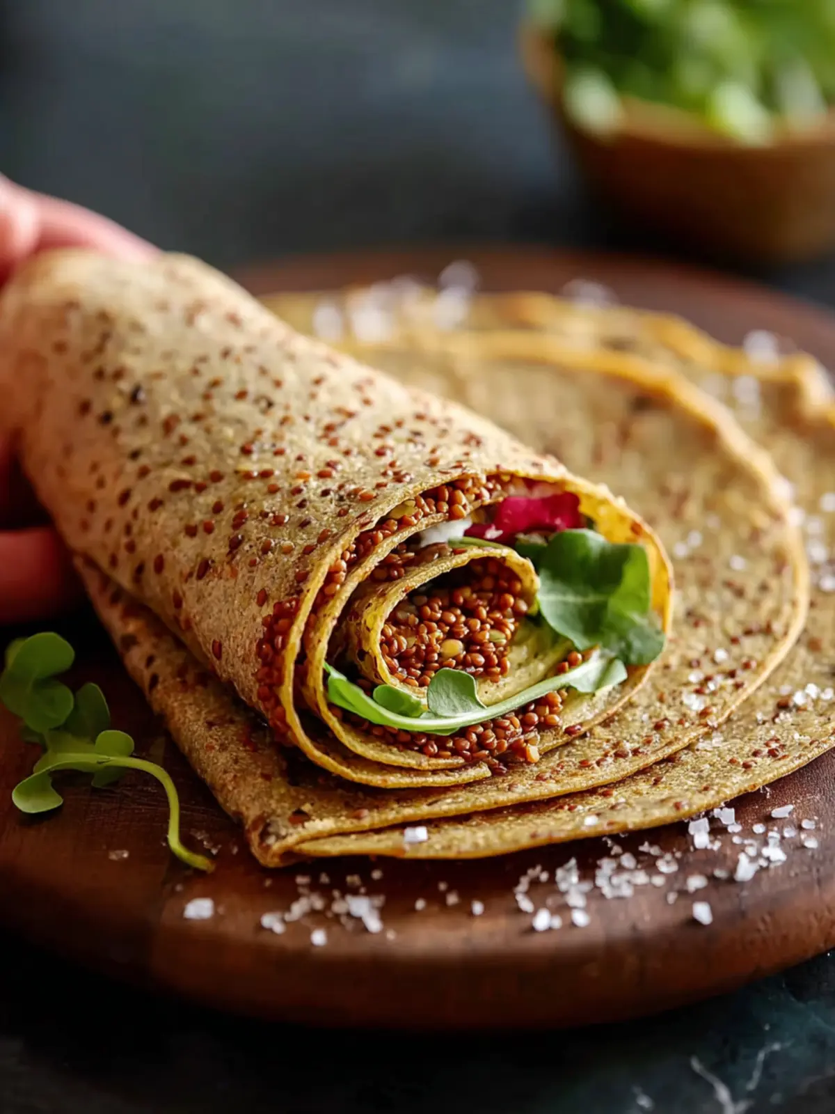 Easy Red Lentil Flaxseed Wraps First Image