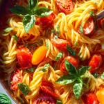 Fresh Tomato Basil Pasta Recipe First Image