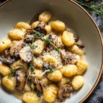 Gnocchi with Creamy Mushroom Sauce for a Cozy Dinner Delight First Image