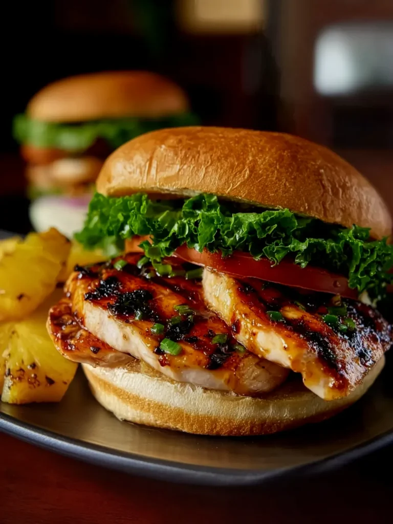 Grilled Hawaiian Chicken Sandwiches First Image