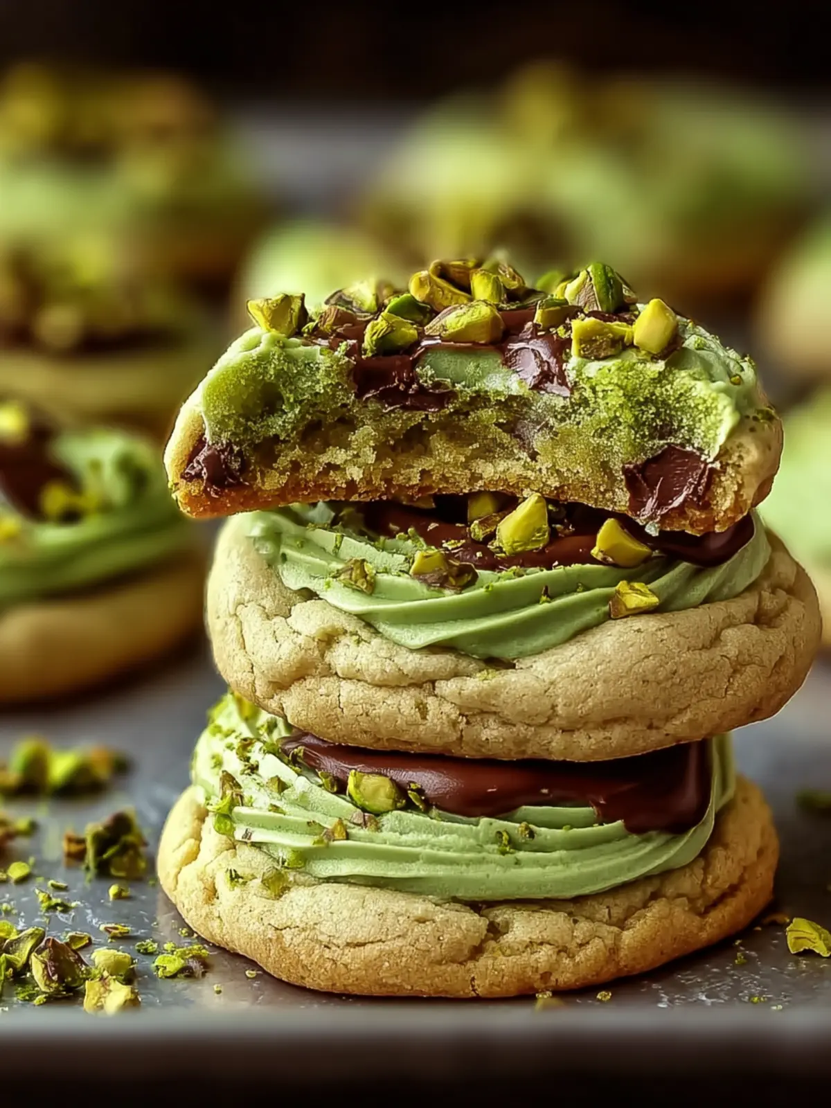 Irresistibly Soft Pistachio Cream Cookies You’ll Love First Image