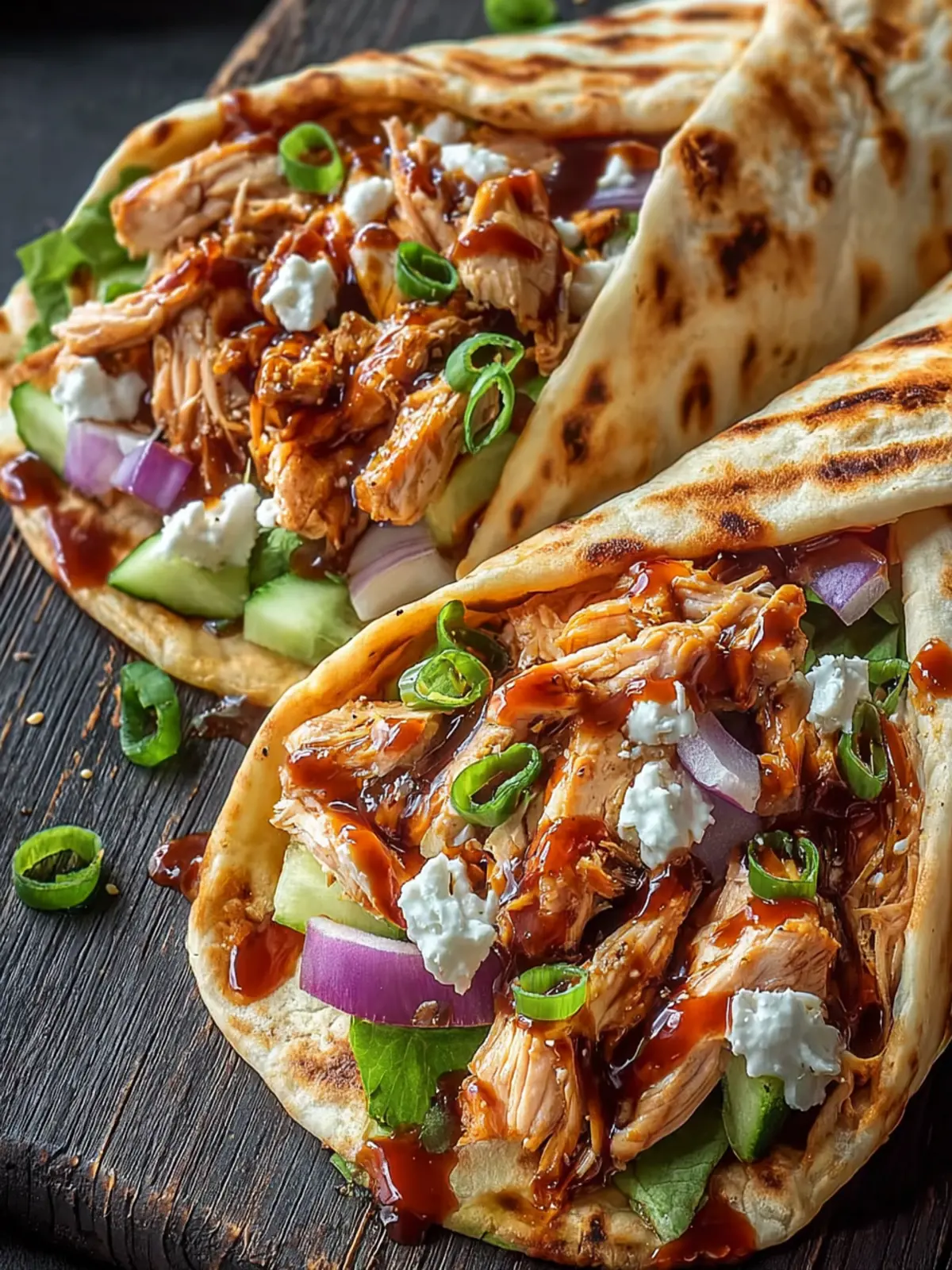 Memorial Day BBQ Chicken Flatbread Wraps: Juicy & Flavorful First Image