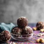 No-Bake Chocolate Cashew Coconut Balls First Image