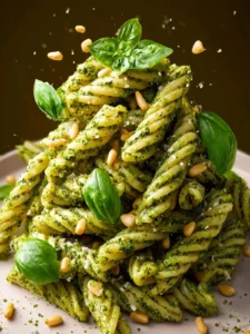 Pesto Parmesan Pasta with Pine Nuts First Image