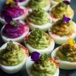 Pride Month Rainbow Guacamole Deviled Eggs to Dazzle You First Image