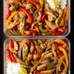 Sheet Pan Chicken Fajita Meal Prep First Image