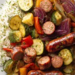 Sheet Pan Sausage and Vegetables (in Oven) First Image