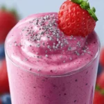 Strawberry Blueberry Smoothie with Greek Yogurt First Image