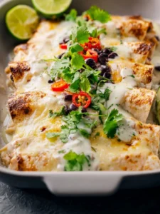 White Chicken Enchiladas Recipe First Image